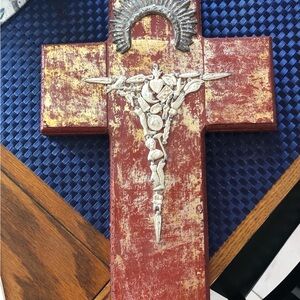 Imported Rustic Mexican Folk Art Wall Cross